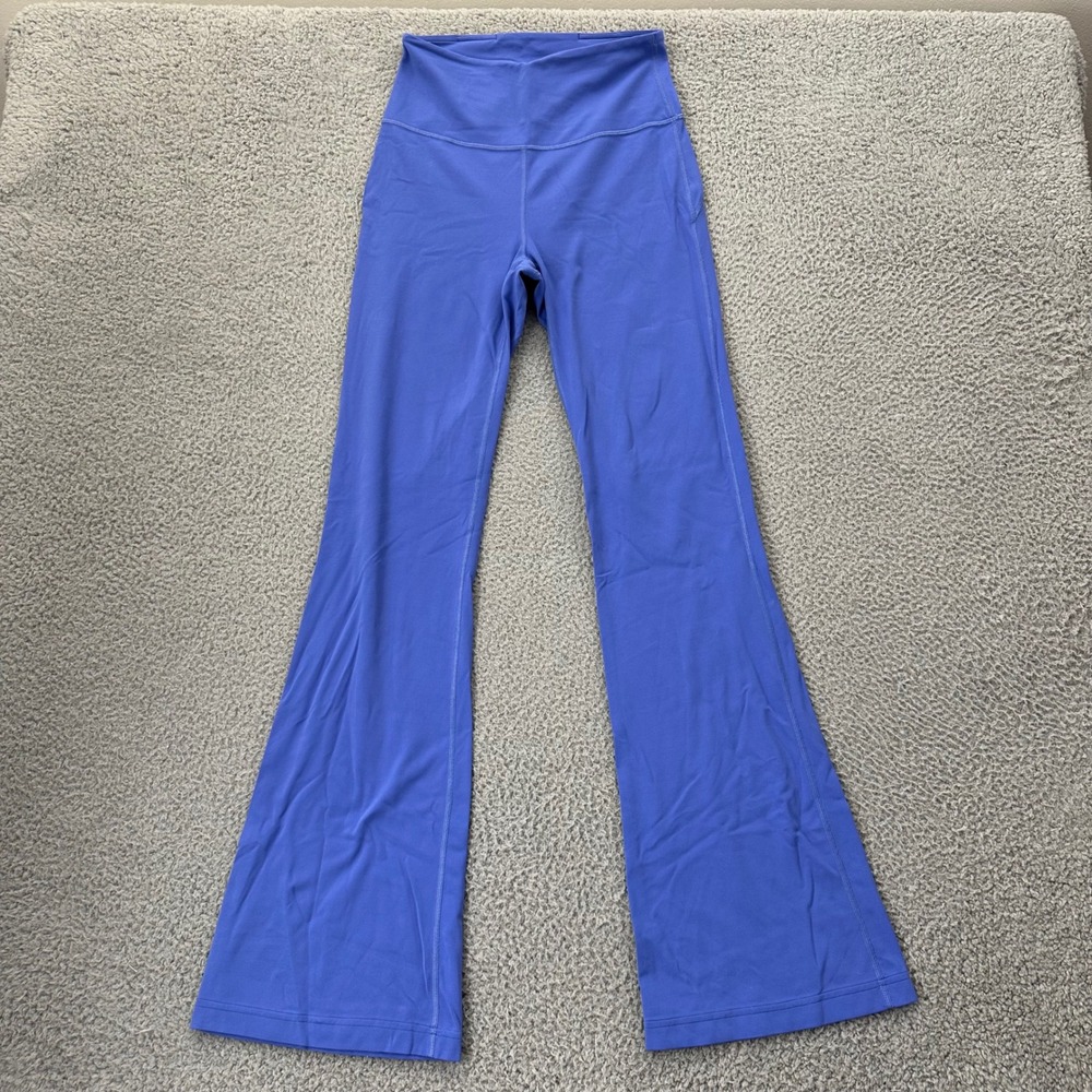 Lululemon Groove Super High Rise Flared Pant Nulu Wild Indigo Purple Size 6